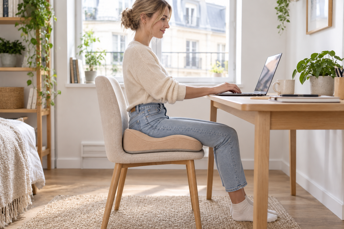 CloudWing Compact-Fit Ergonomic Seat Cushion