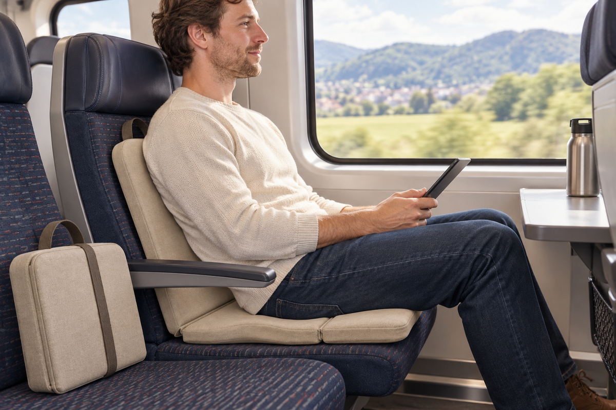 CloudWing Foldable Travel Seat & Back Cushion