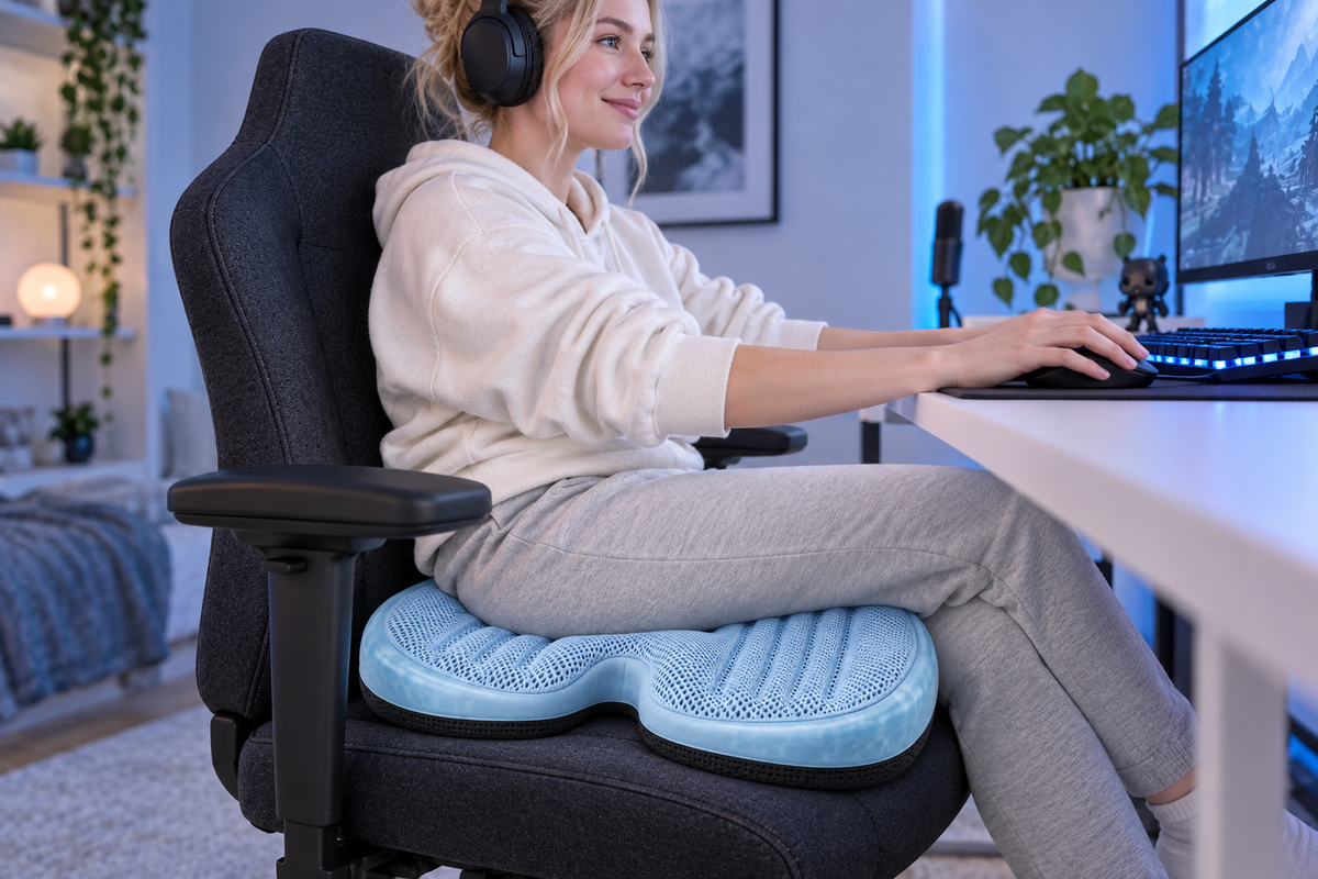CloudWing Breathable Gel Comfort Seat Cushion
